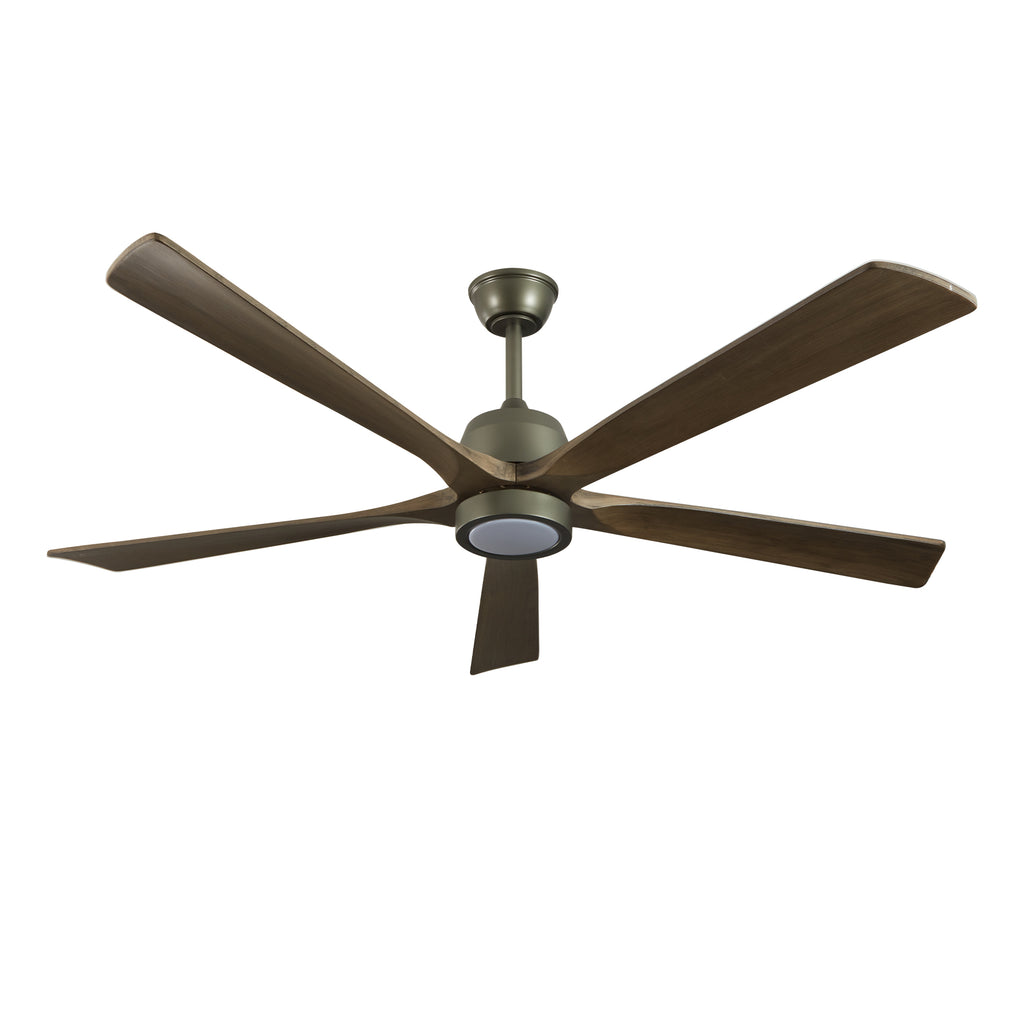 Willow 60 inch Solid Wood Ceiling Fan with Light