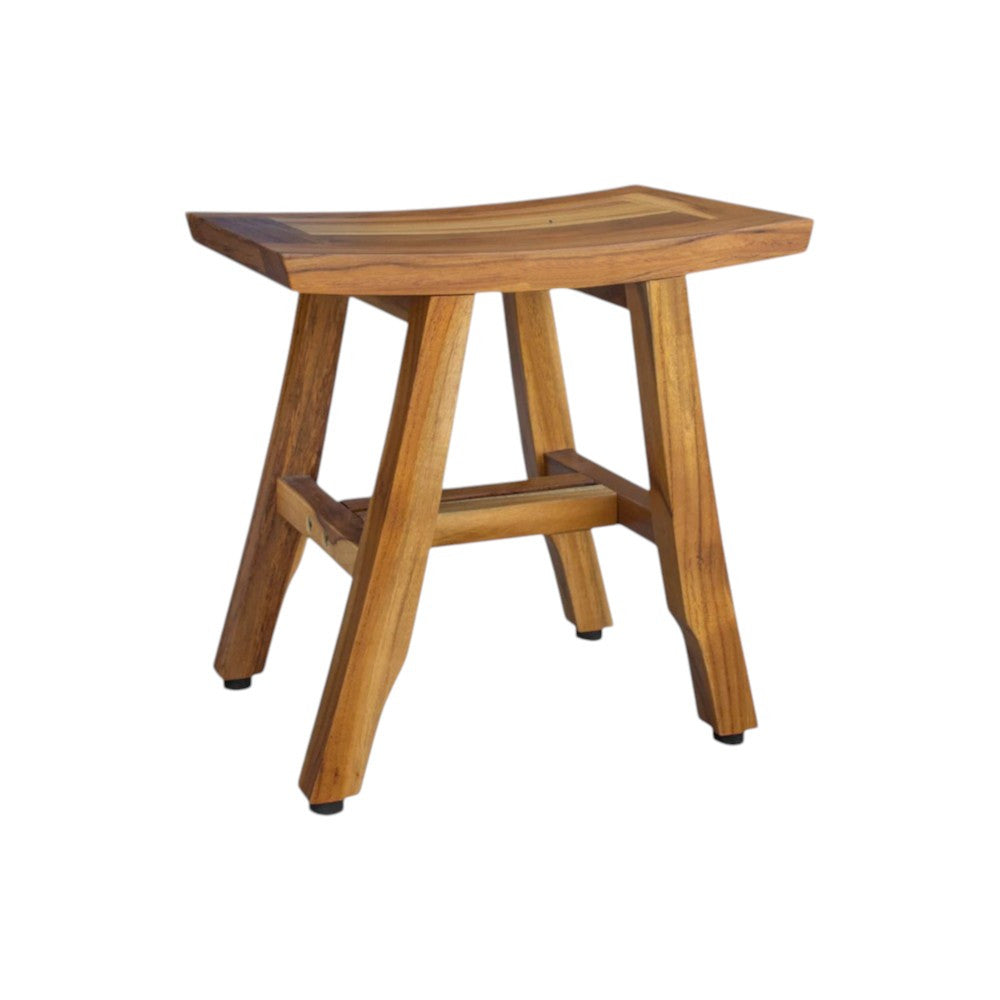 Curve 14" Teak Shower Stool
