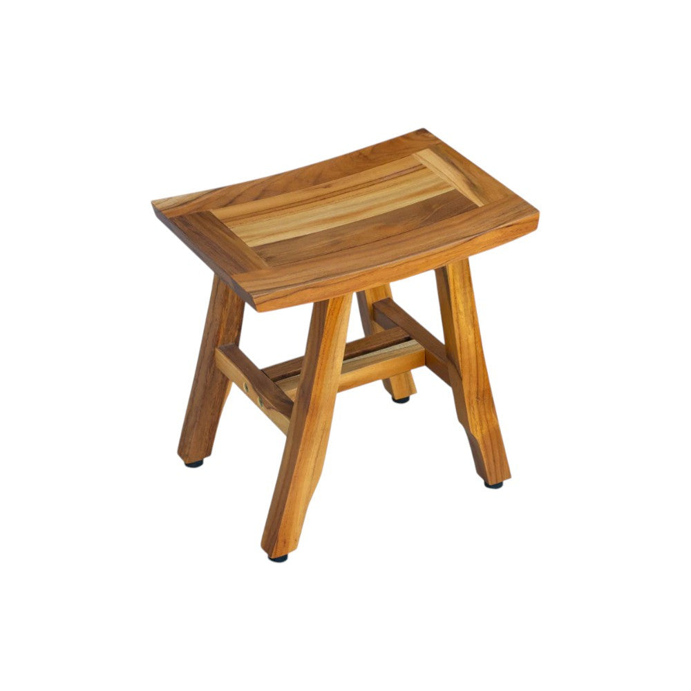 Curve 14" Teak Shower Stool