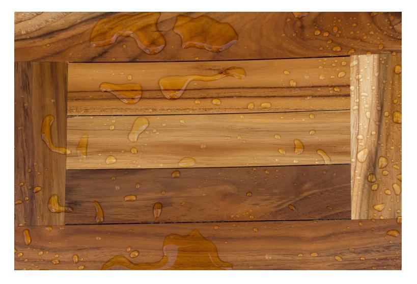 Curve 14" Teak Shower Stool