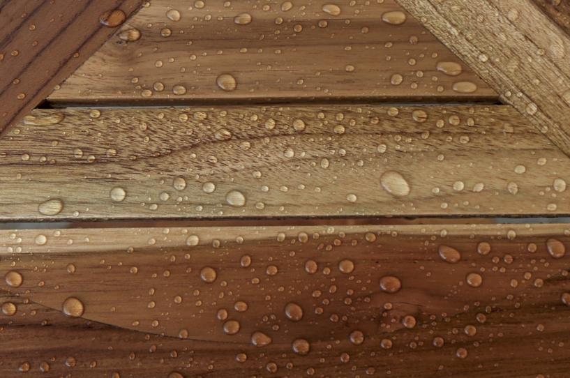 Corner Teak Shower Bench with Shelf