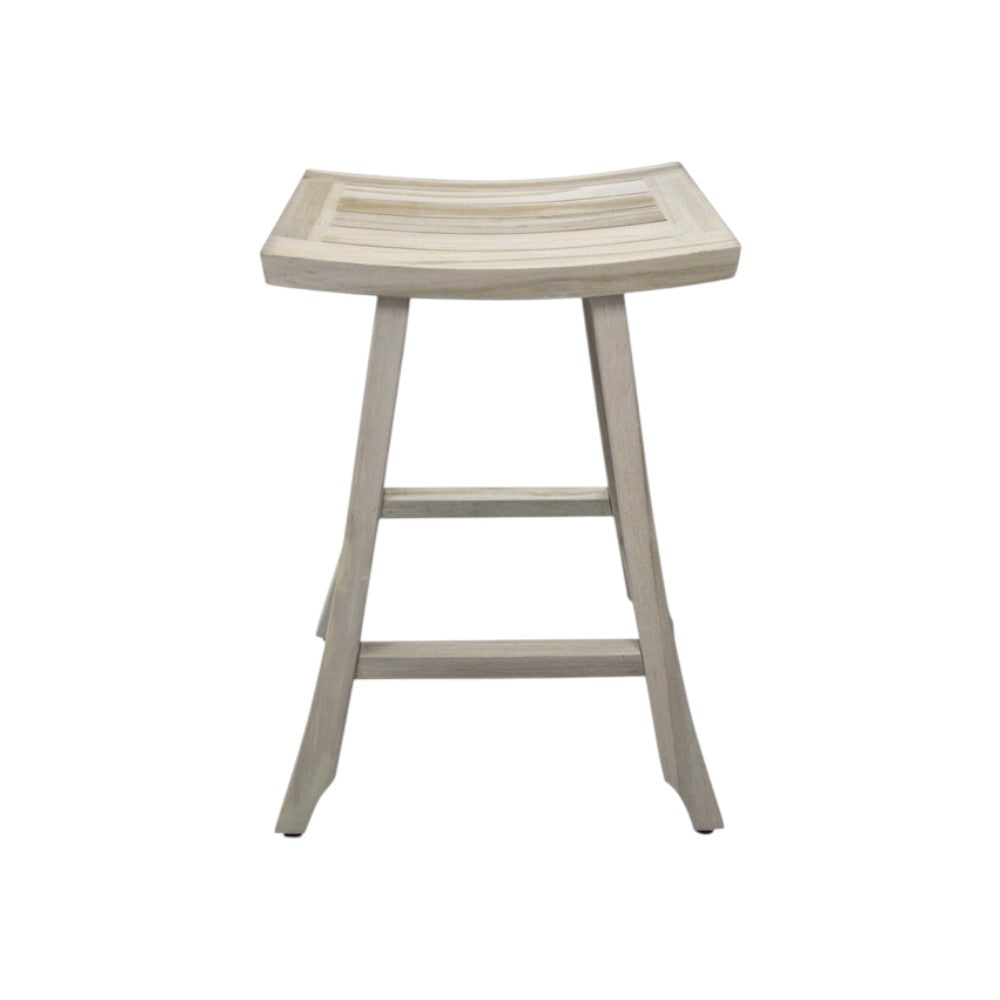 Coastal 30" Light Gray Teak Shower Bench
