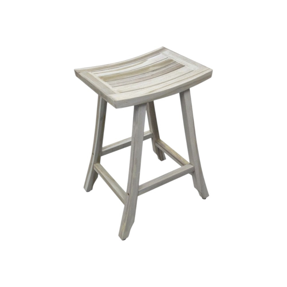 Coastal 30" Light Gray Teak Shower Bench