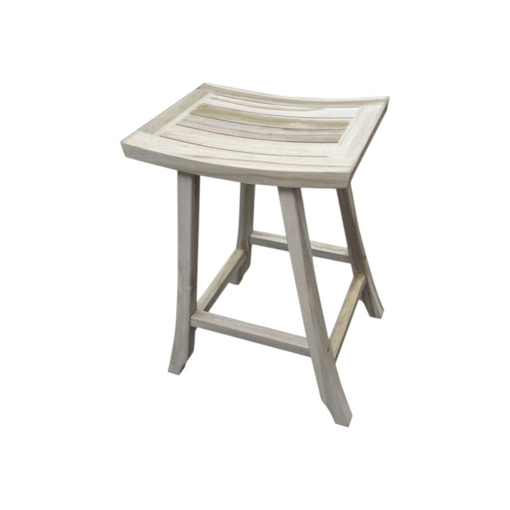 Coastal 30" Light Gray Teak Shower Bench