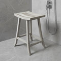 Coastal 30" Light Gray Teak Shower Bench