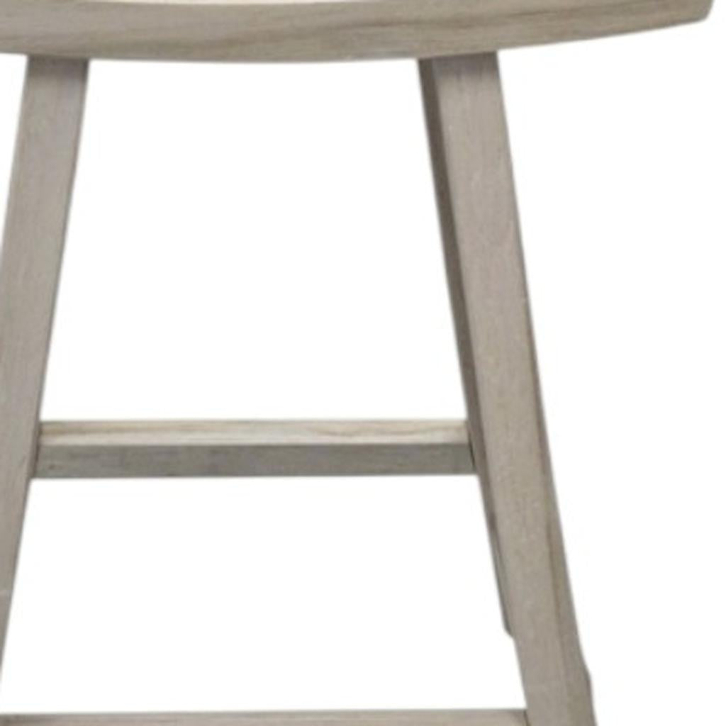 Coastal 30" Light Gray Teak Shower Bench
