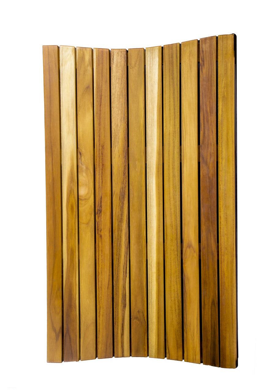 Teak Slat 31" Non-Slip Bath Mat