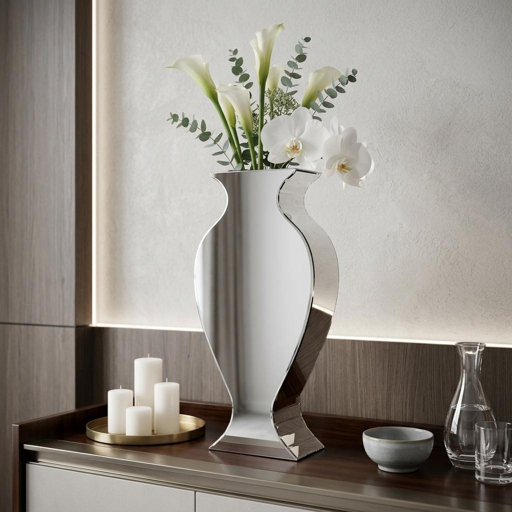 Crystal 28" Glass Vase