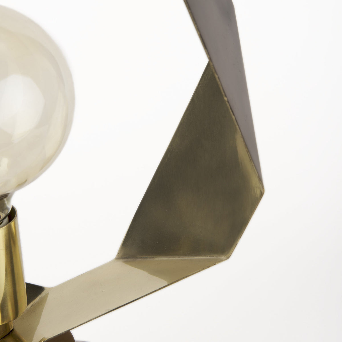 Halo Geometric Table Lamp, Gold