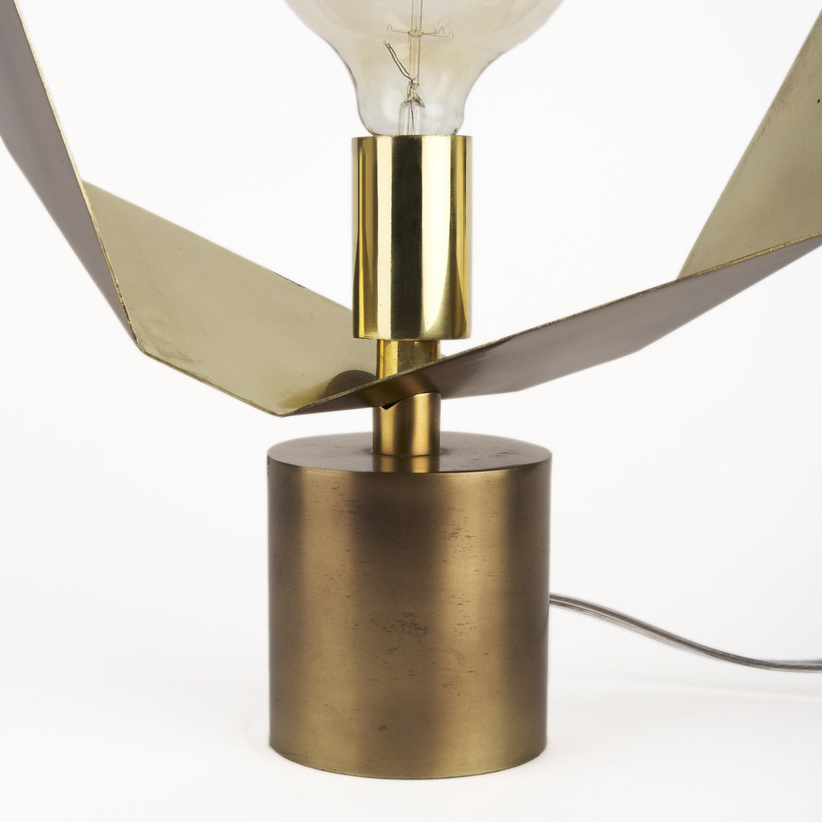 Halo Geometric Table Lamp, Gold