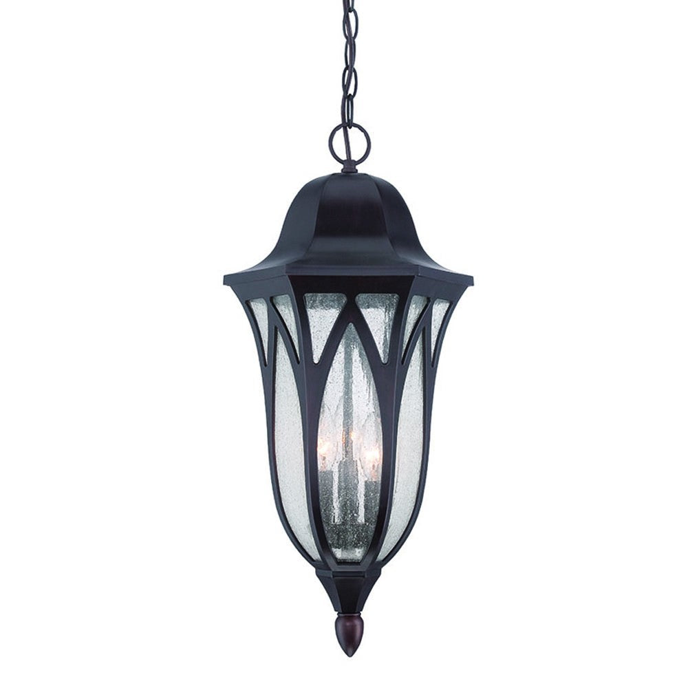 Prism XL Outdoor Lantern Chandelier, Antique Bronze