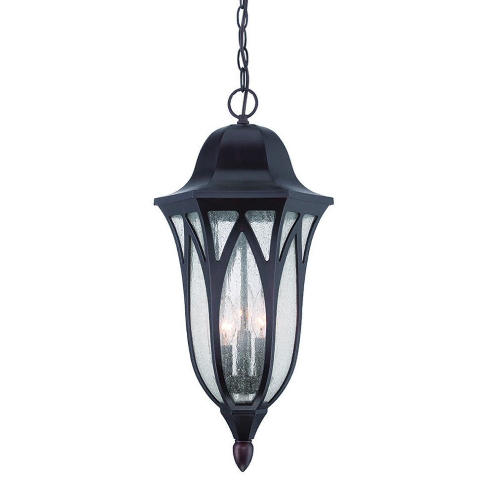 Prism XL Outdoor Lantern Chandelier, Antique Bronze