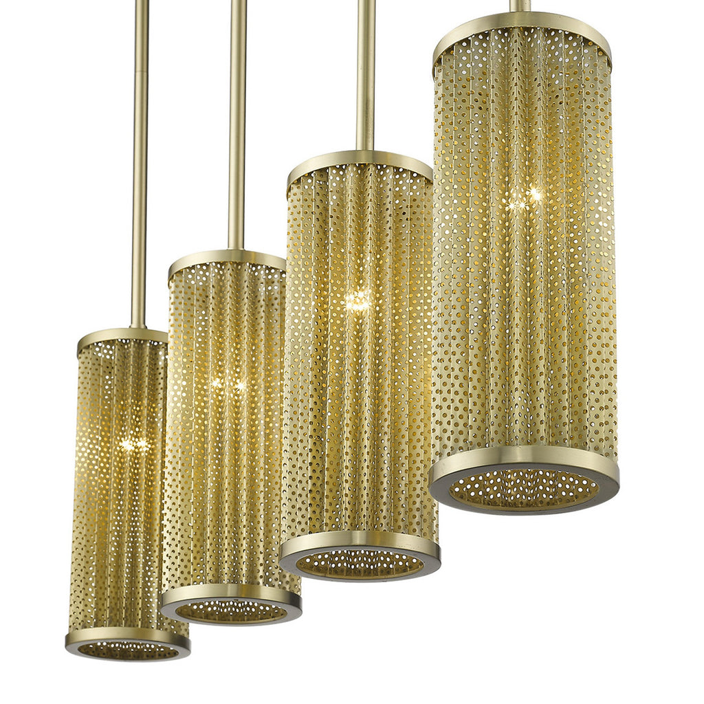 Basetti 4-Light Pendant, Gold