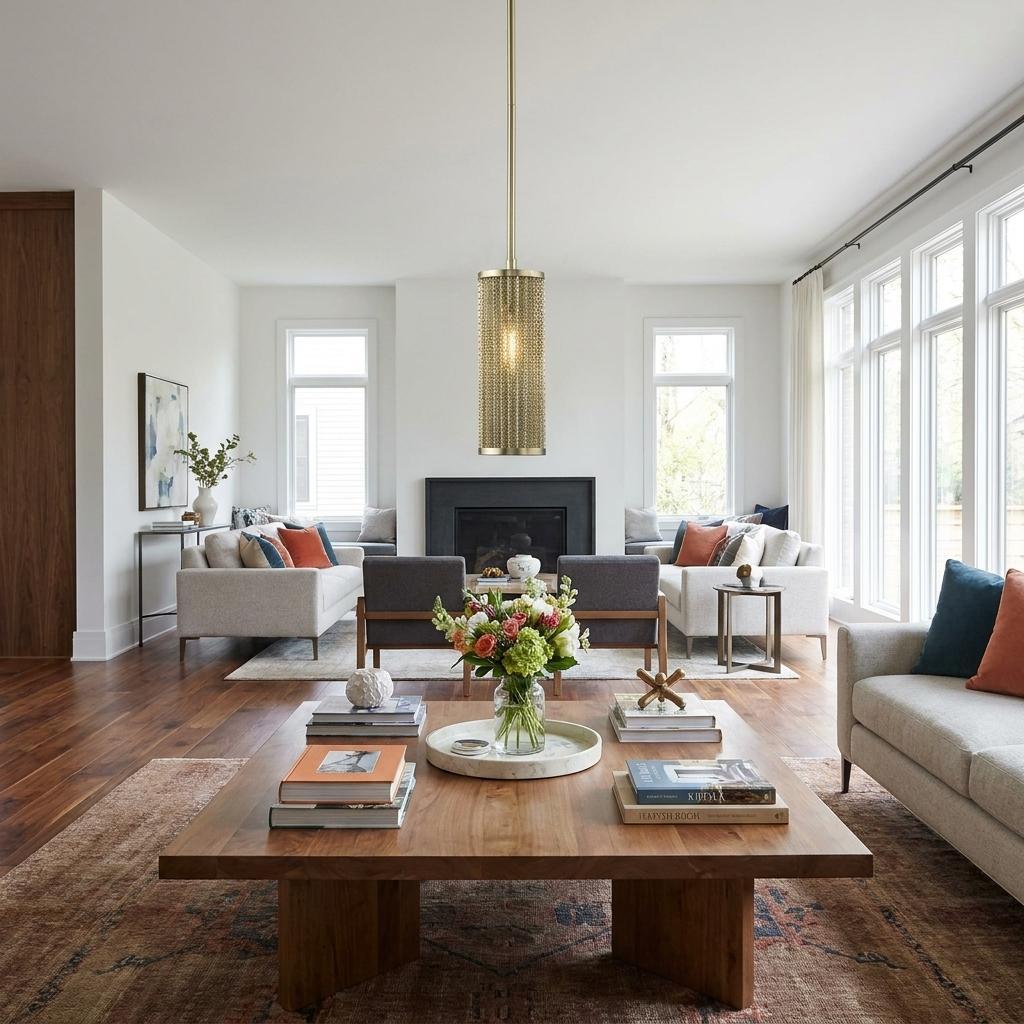 Basetti 4-Light Pendant, Gold