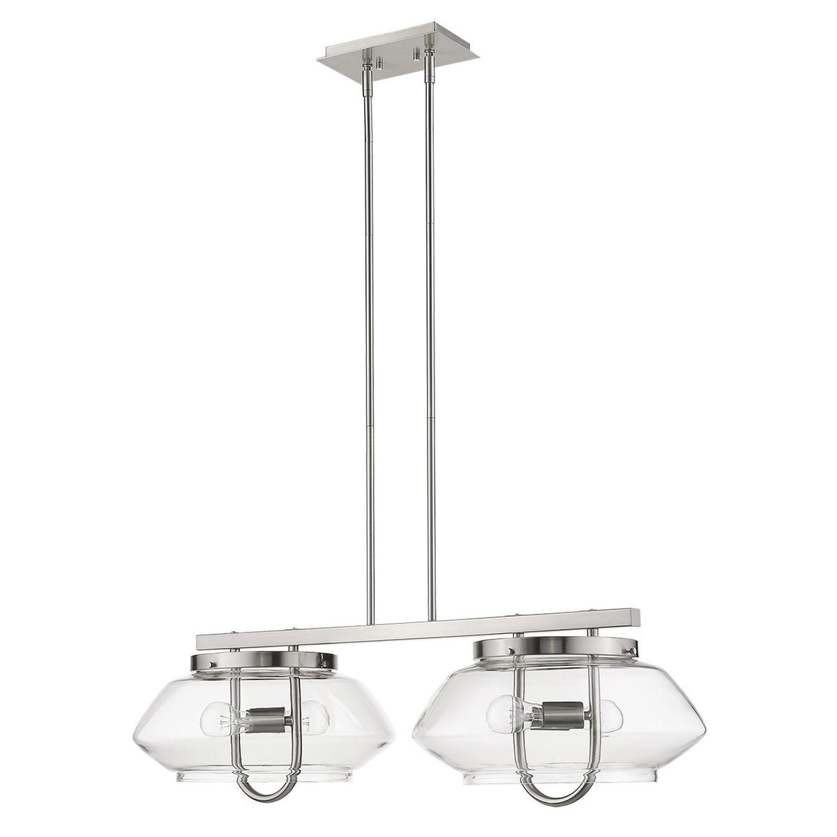 Garner 4-Light Island Pendant, Satin Nickel