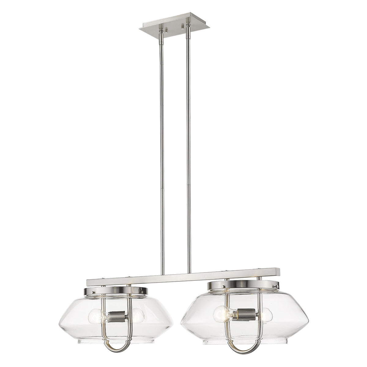 Garner 4-Light Island Pendant, Satin Nickel