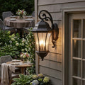 Waverly 3-Light Outdoor Wall Lantern, Black