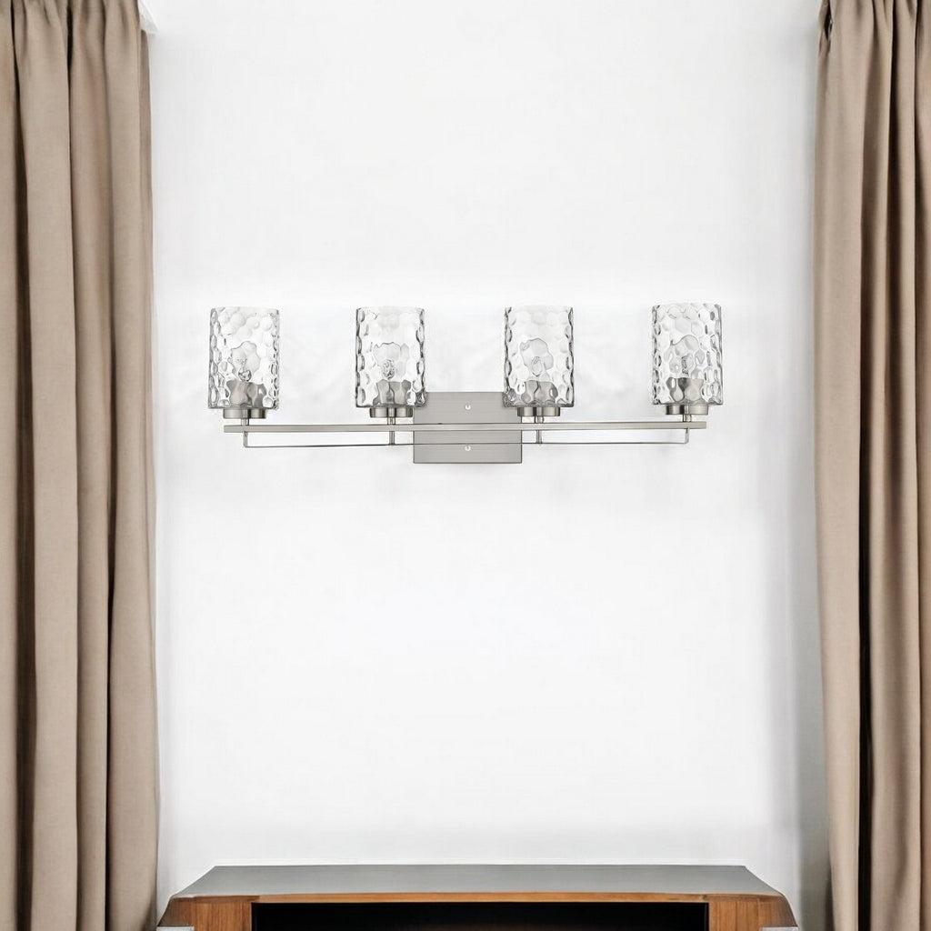 Livvy 4-Light Vanity Light, Satin Nickel