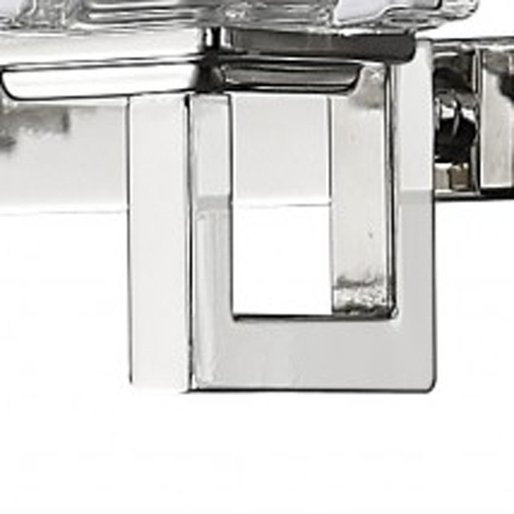 Coralie Crystal Vanity Light, Polished Nickel