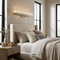 Coralie Crystal Vanity Light, Polished Nickel