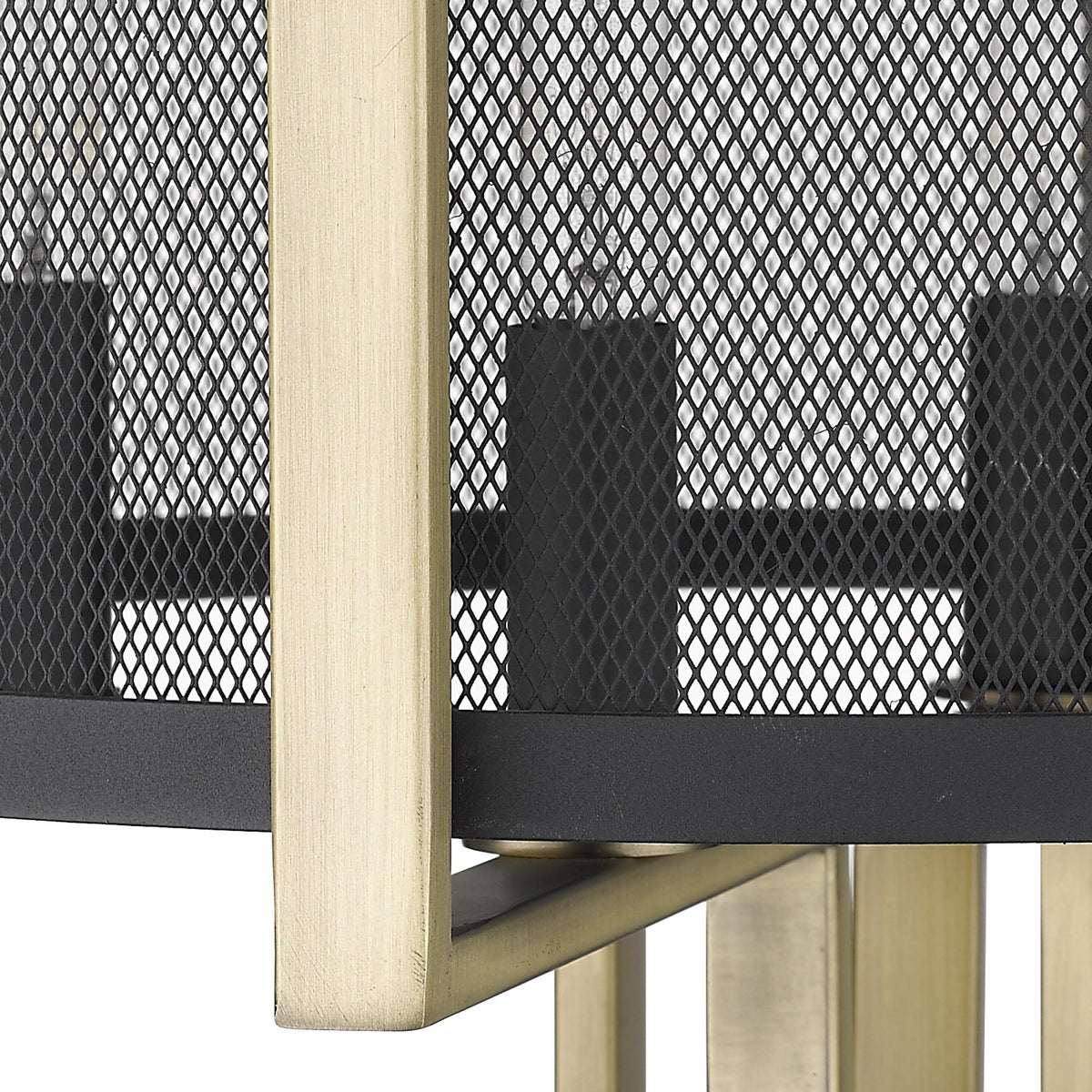Kepler 4-Light Geometric Table Lamp, Brass