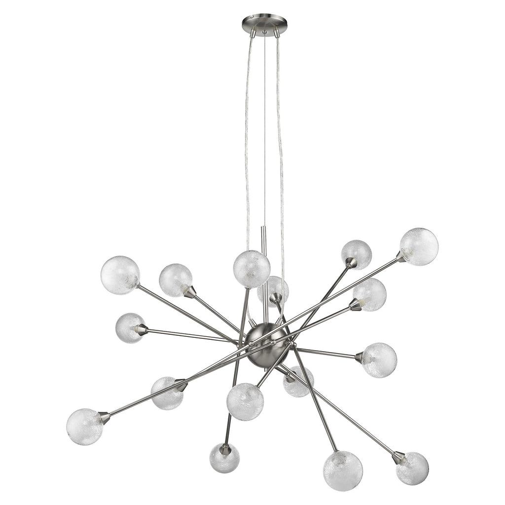 Orbit 16-Light Glass Globe Chandelier