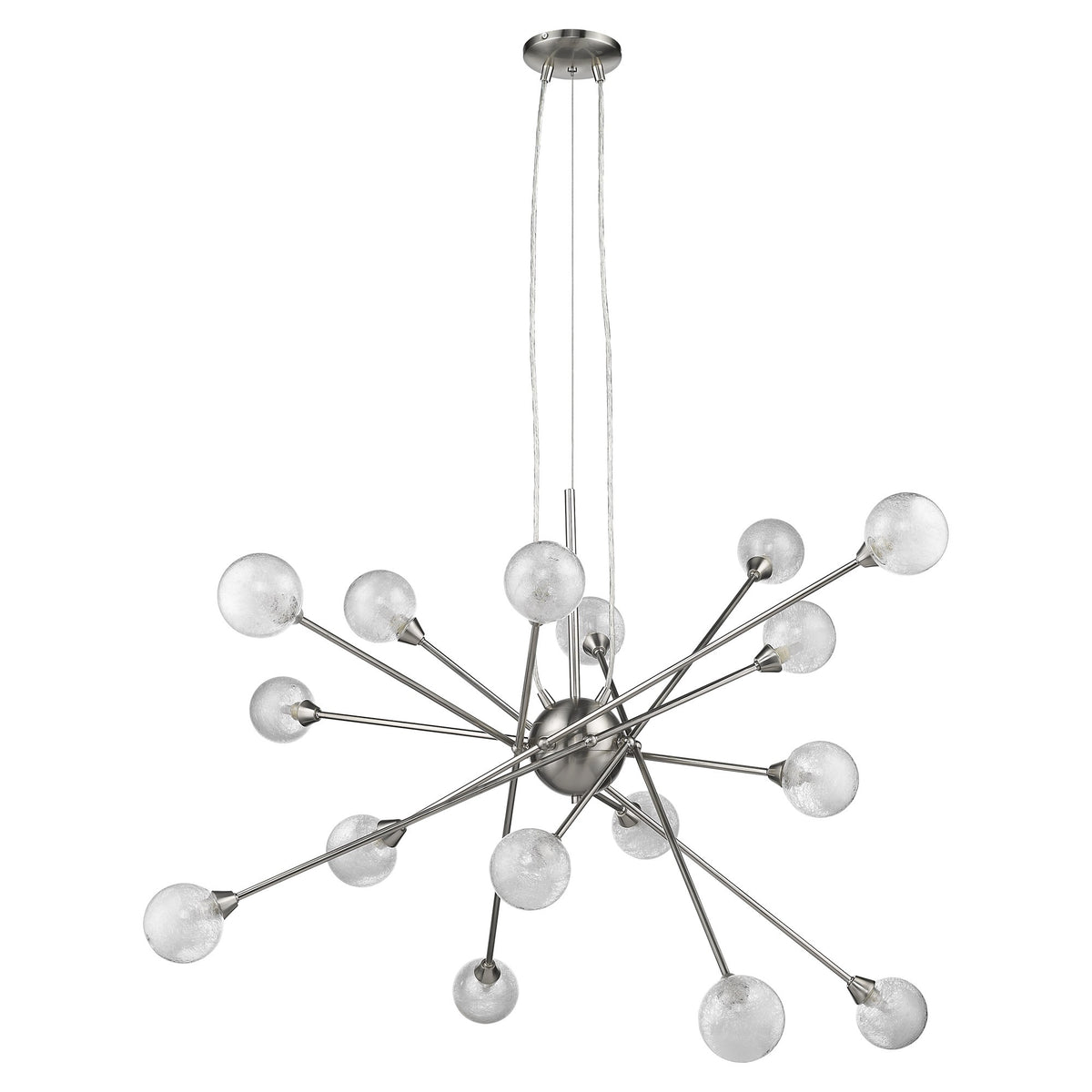 Orbit 16-Light Glass Globe Chandelier
