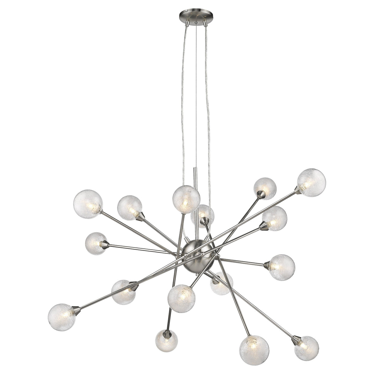 Orbit 16-Light Glass Globe Chandelier