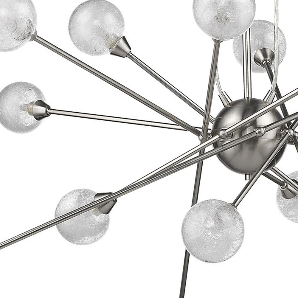 Orbit 16-Light Glass Globe Chandelier