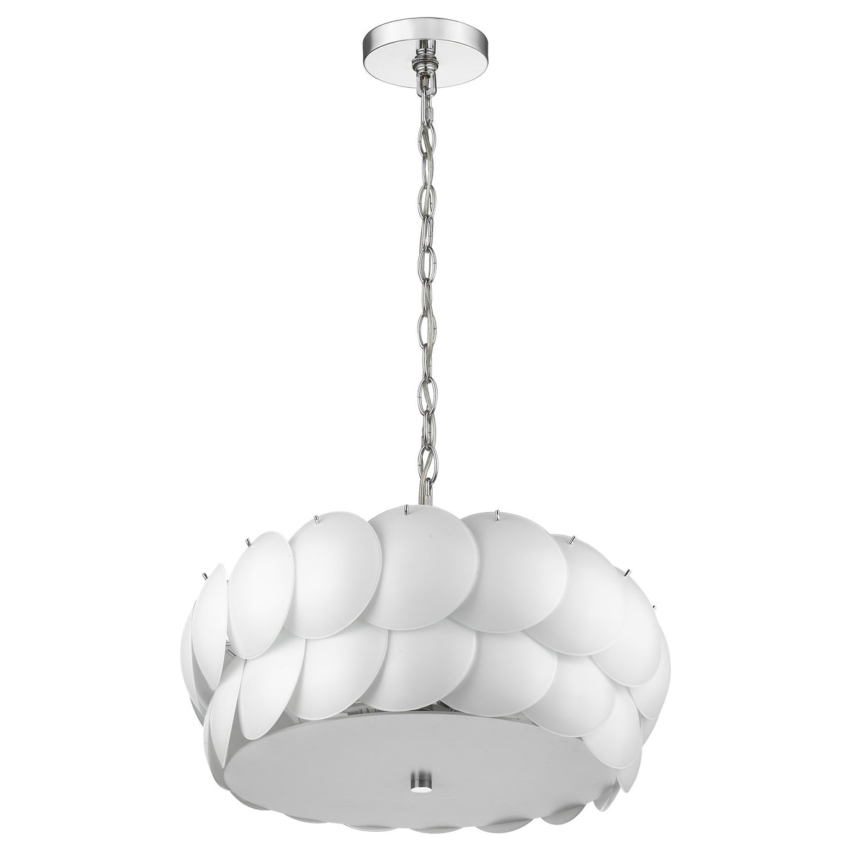 Selene 6-Light Disc Pendant, Polished Chrome