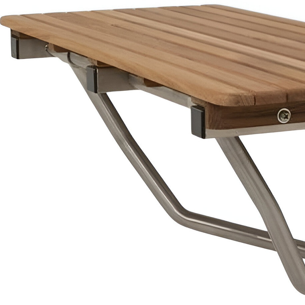 Premium 32" Wall-Mount Teak Shower Bench
