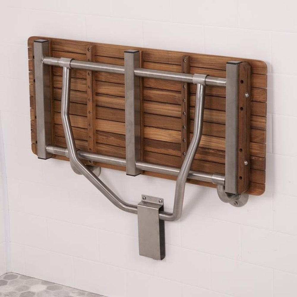 Premium 32" Wall-Mount Teak Shower Bench
