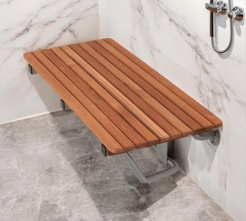 Premium 36" Wall-Mount Teak Shower Bench