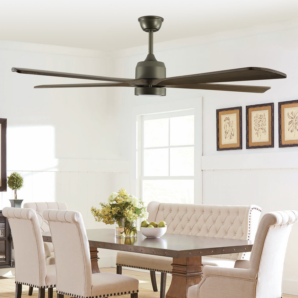 Willow 60 inch Solid Wood Ceiling Fan with Light