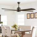 Willow 60 inch Solid Wood Ceiling Fan with Light