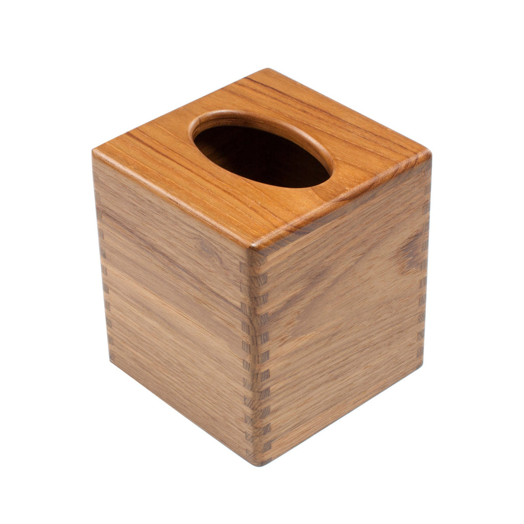 Teak Tissue Box Cover