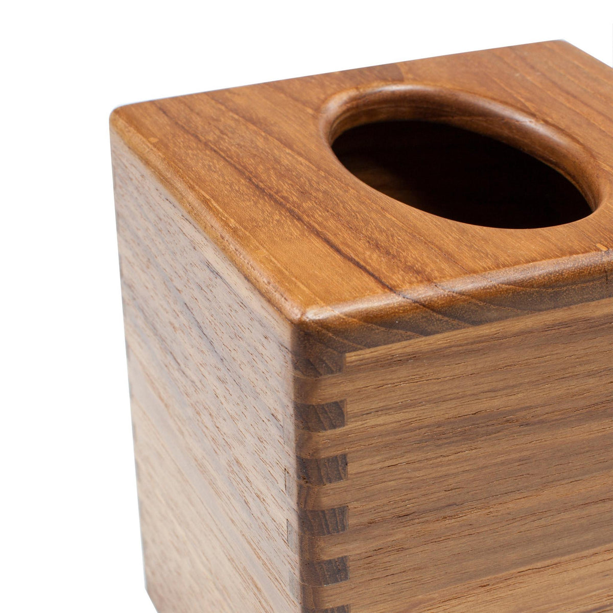 Teak Tissue Box Cover