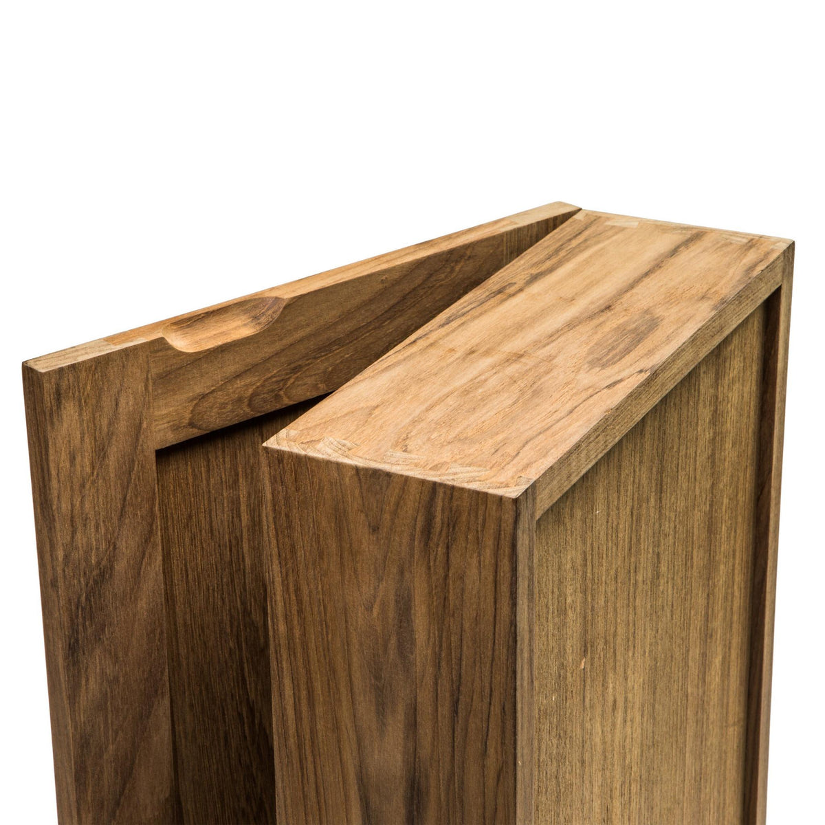 Teak Hanging Mirrored Medicine Cabinet