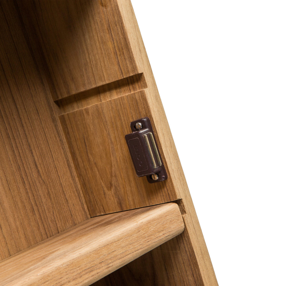 Teak Hanging Mirrored Medicine Cabinet