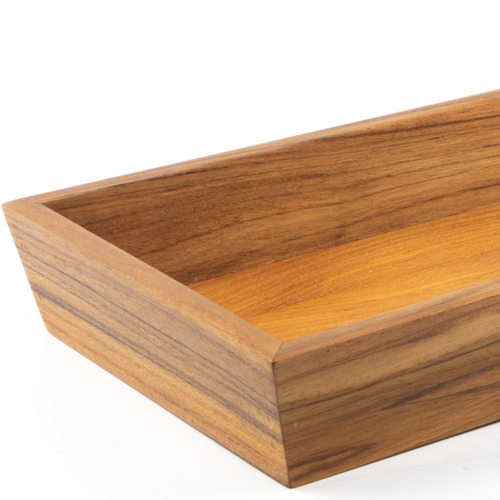 Teak 15" Vanity Tray