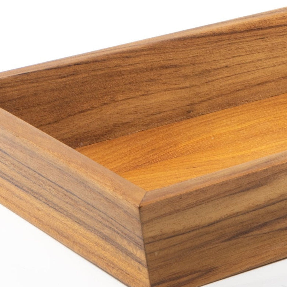 Teak 15" Vanity Tray