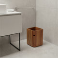 Teak Designer Waste Basket