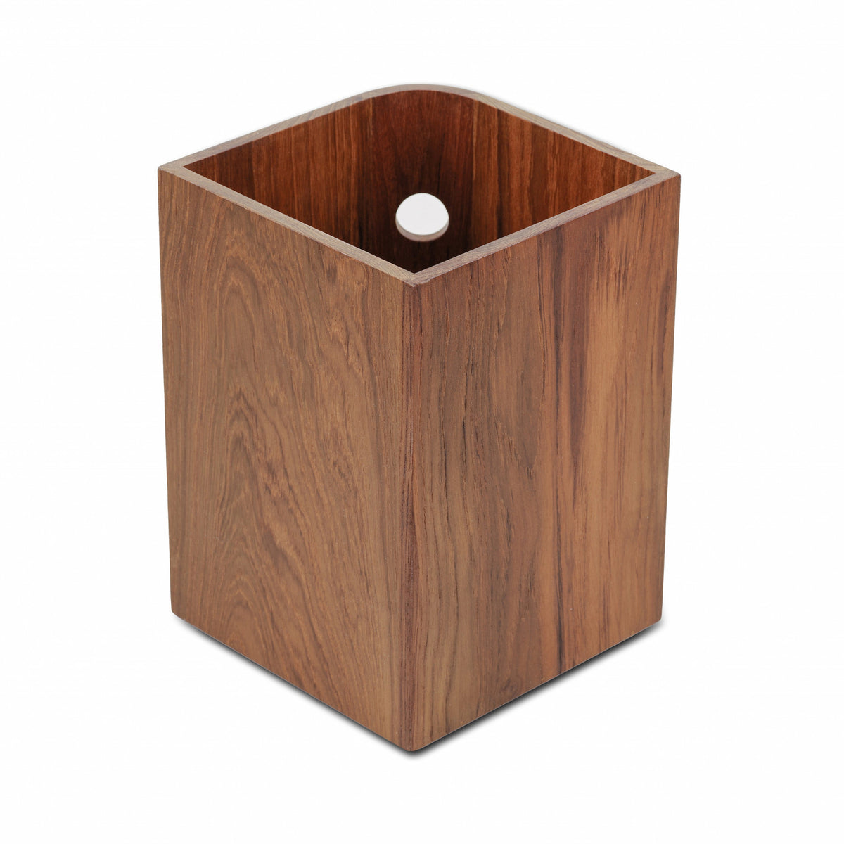 Teak Designer Waste Basket
