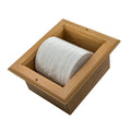 Teak Recessed Toilet Paper Holder