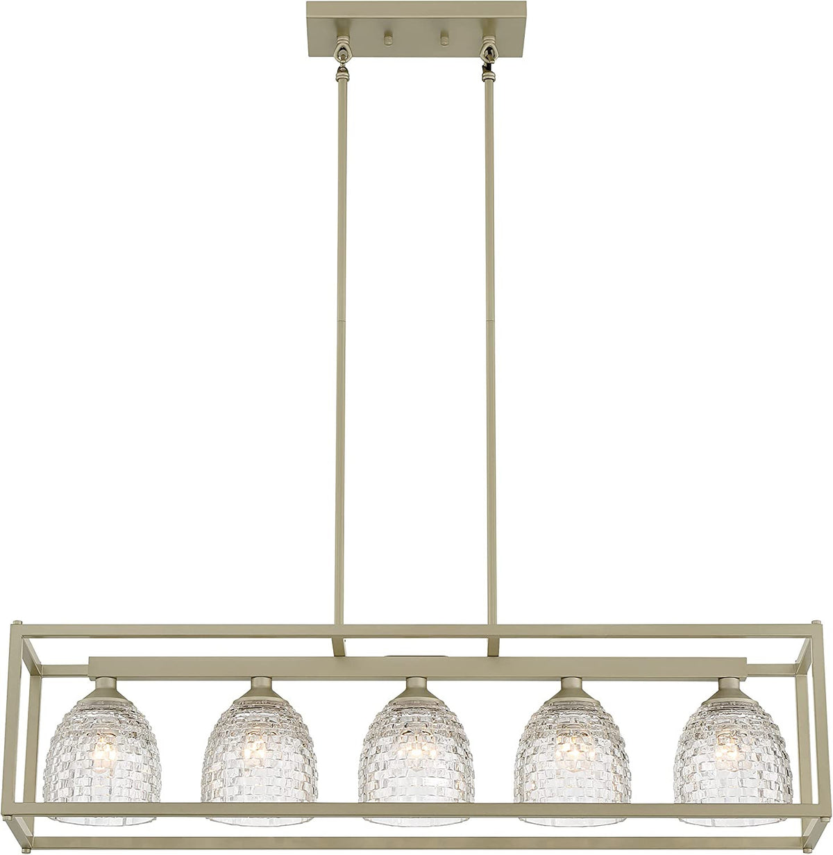 Linden 5-Light Glass Island Chandelier