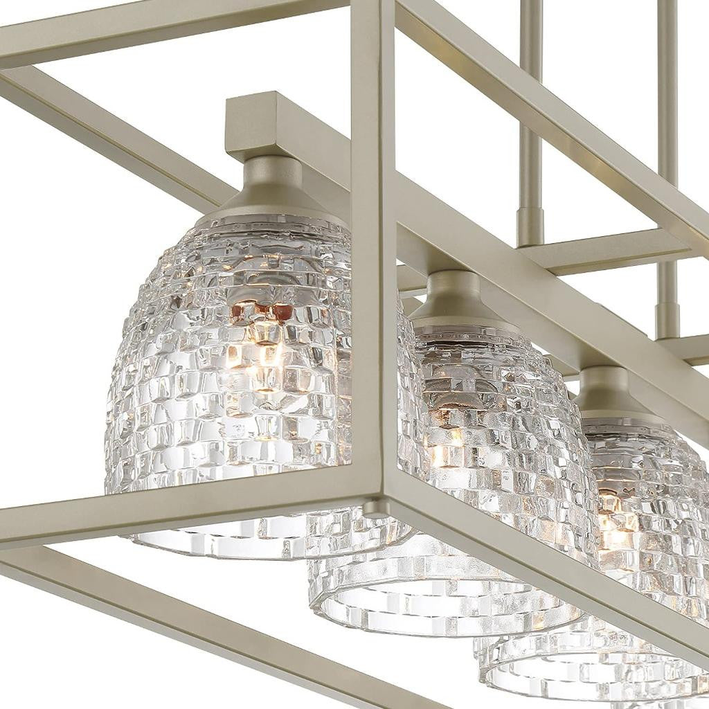 Linden 5-Light Glass Island Chandelier