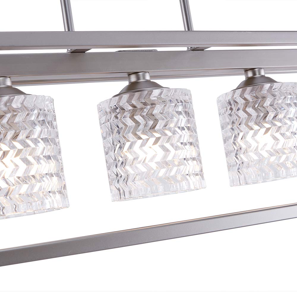 Linden 5-Light Glass Island Chandelier