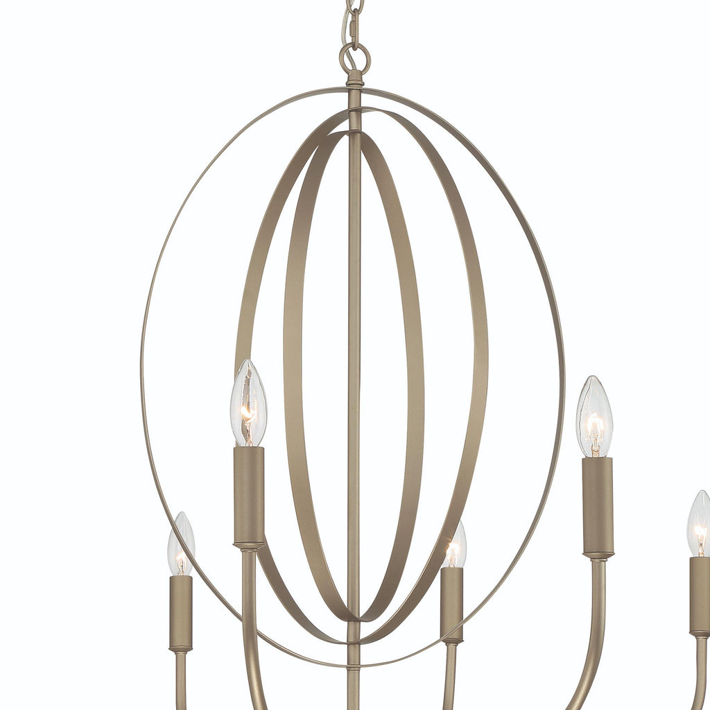 Versailles 10-Light Candle Chandelier, Brass