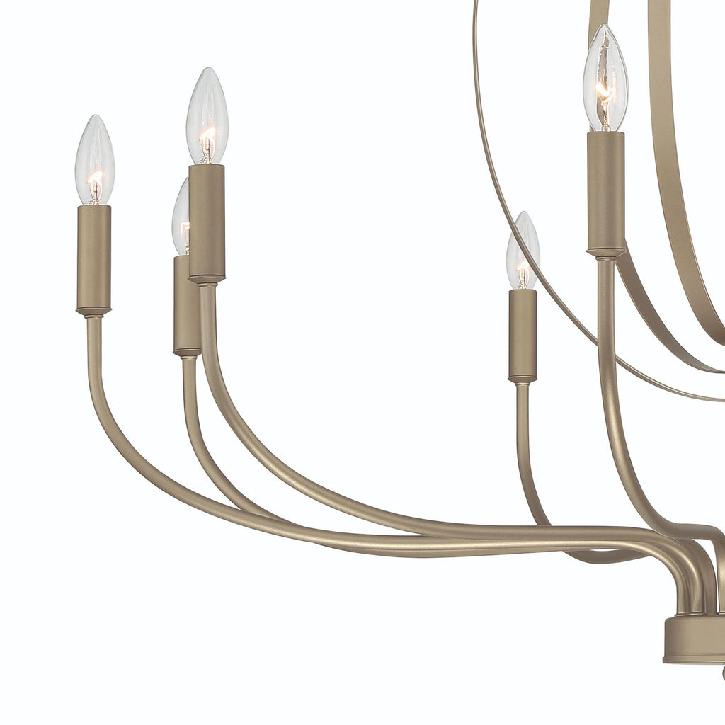 Versailles 10-Light Candle Chandelier, Brass