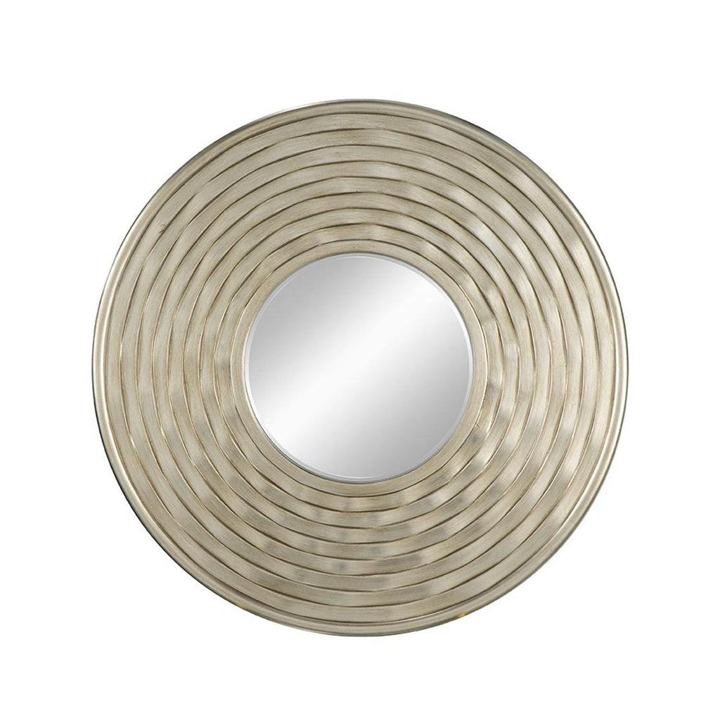 Lune 31" Round Mirror, Silver